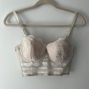 Secret Posessions - Lacey Bustier Bra Top | Size 36C